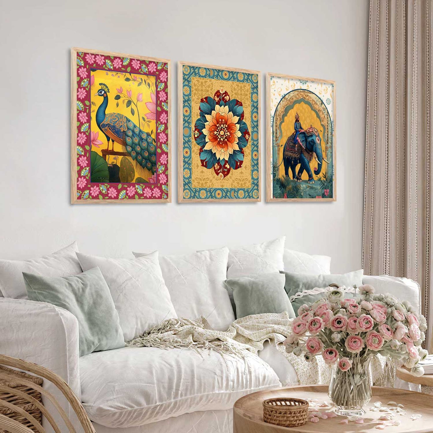 Traditional Wall Art Paintings for Living Room - Wall Poster With frames