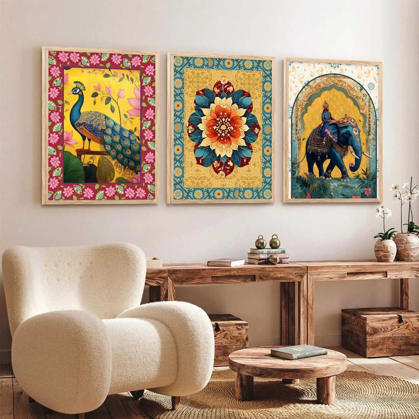Traditional Wall Art Paintings for Living Room - Wall Poster With frames