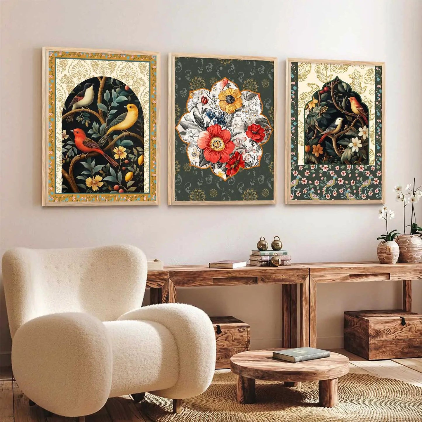 Floral Wall Art Paintings for Living Room - Wall Poster With frames