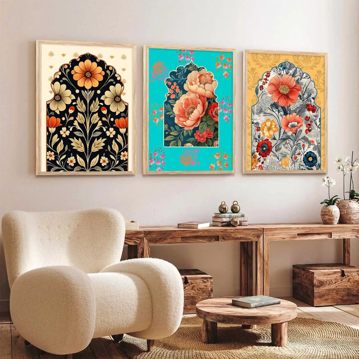 Traditional Wall Art Paintings for Living Room - Wall Poster With frames
