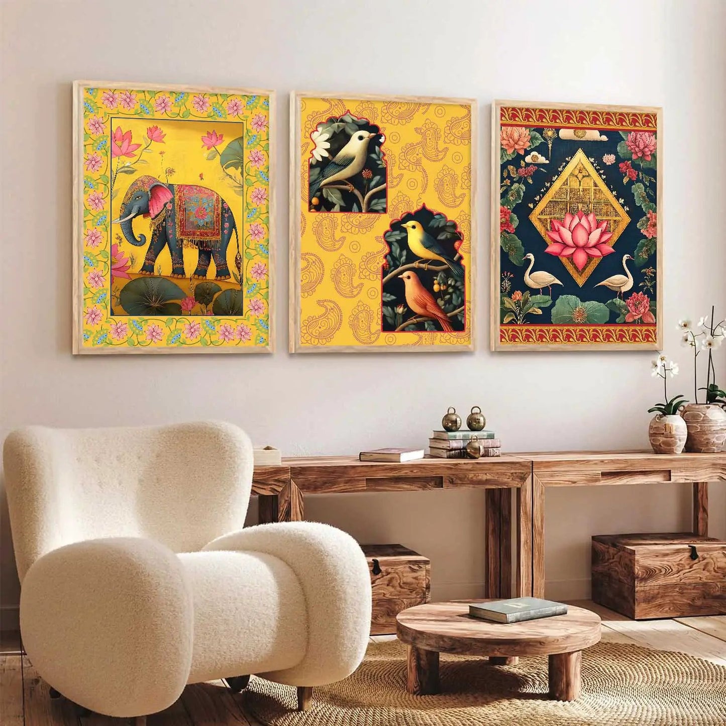 Traditional Wall Art Paintings for Living Room - Wall Poster With frames