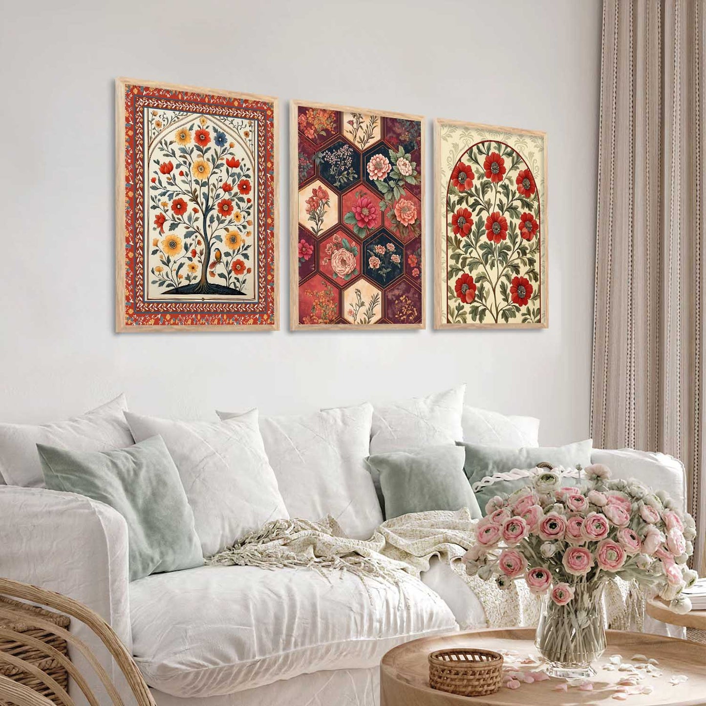 Traditional Wall Art Paintings for Living Room - Wall Poster With frames