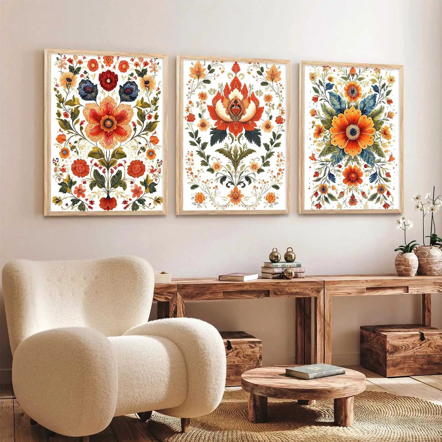 Traditional Wall Art Paintings for Living Room - Wall Poster With frames