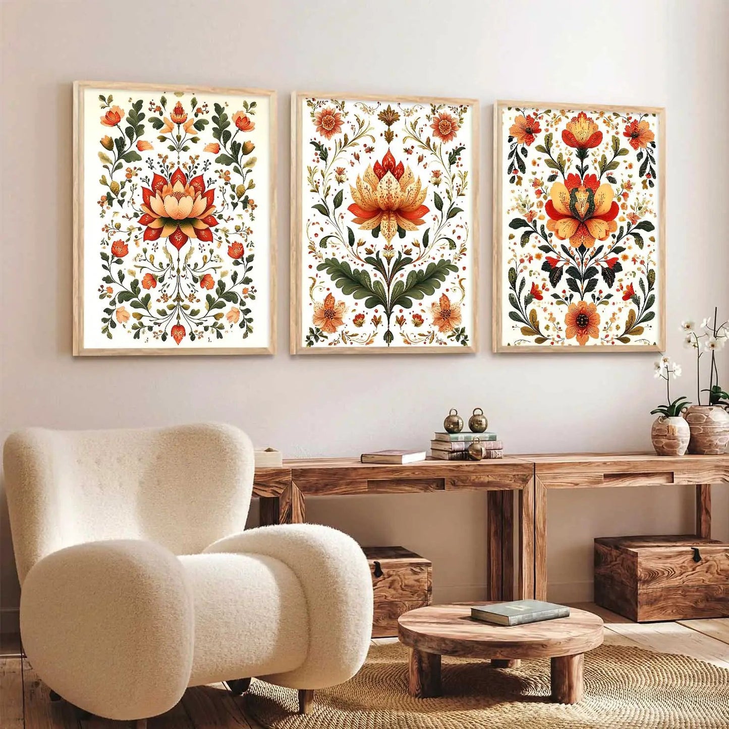Traditional Wall Art Paintings for Living Room - Wall Poster With frames