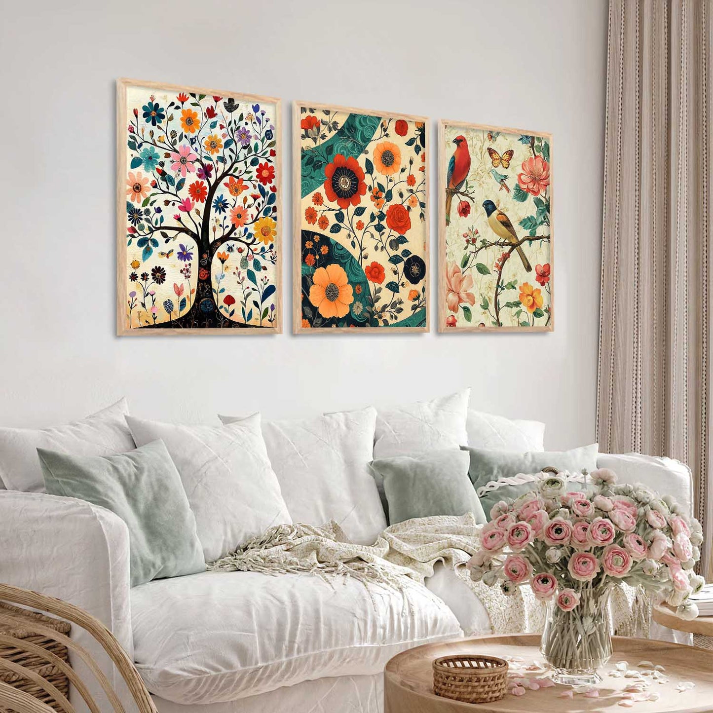Traditional Wall Art Paintings for Living Room - Wall Poster With frames