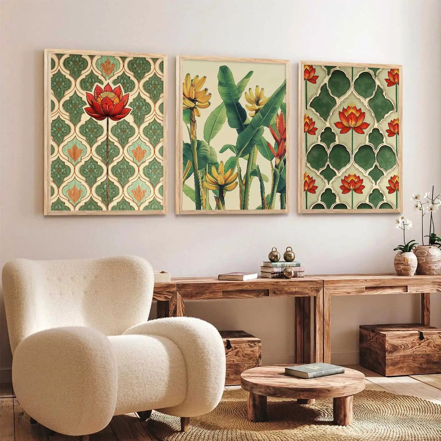 Traditional Wall Art Paintings for Living Room - Wall Poster With frames