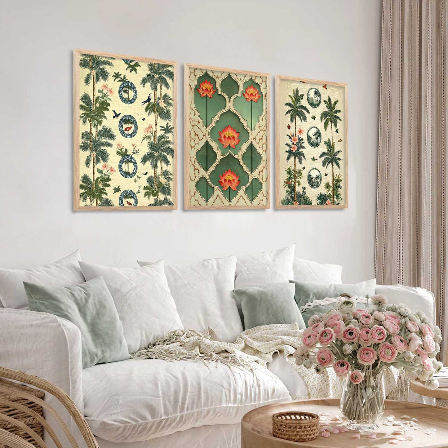Traditional Wall Art Paintings for Living Room - Wall Poster With frames