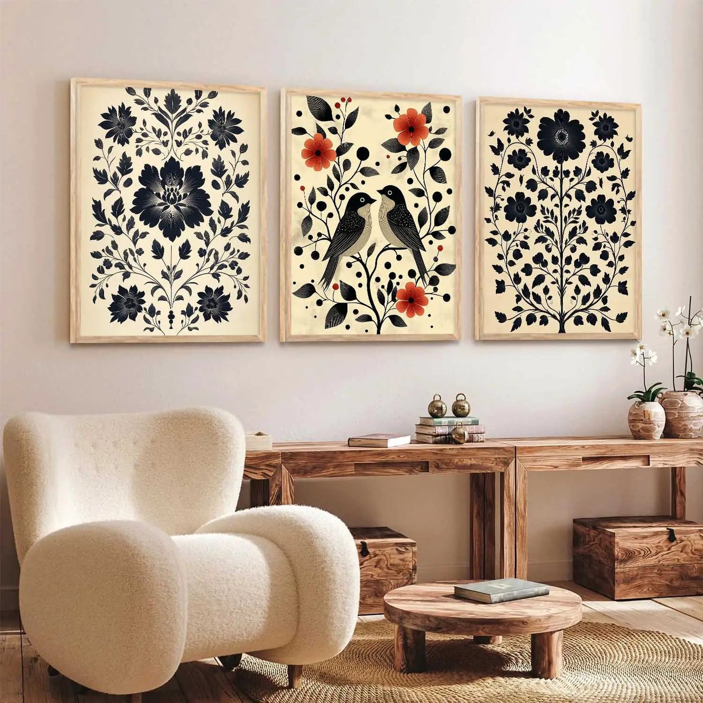 Traditional Wall Art Paintings for Living Room - Wall Poster With frames