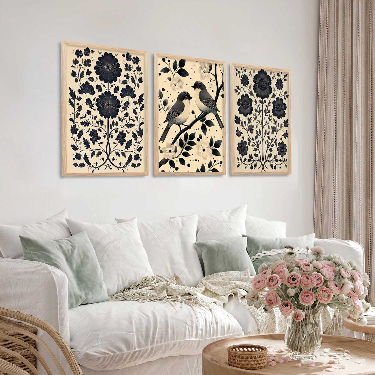 Traditional Wall Art Paintings for Living Room - Wall Poster With frames