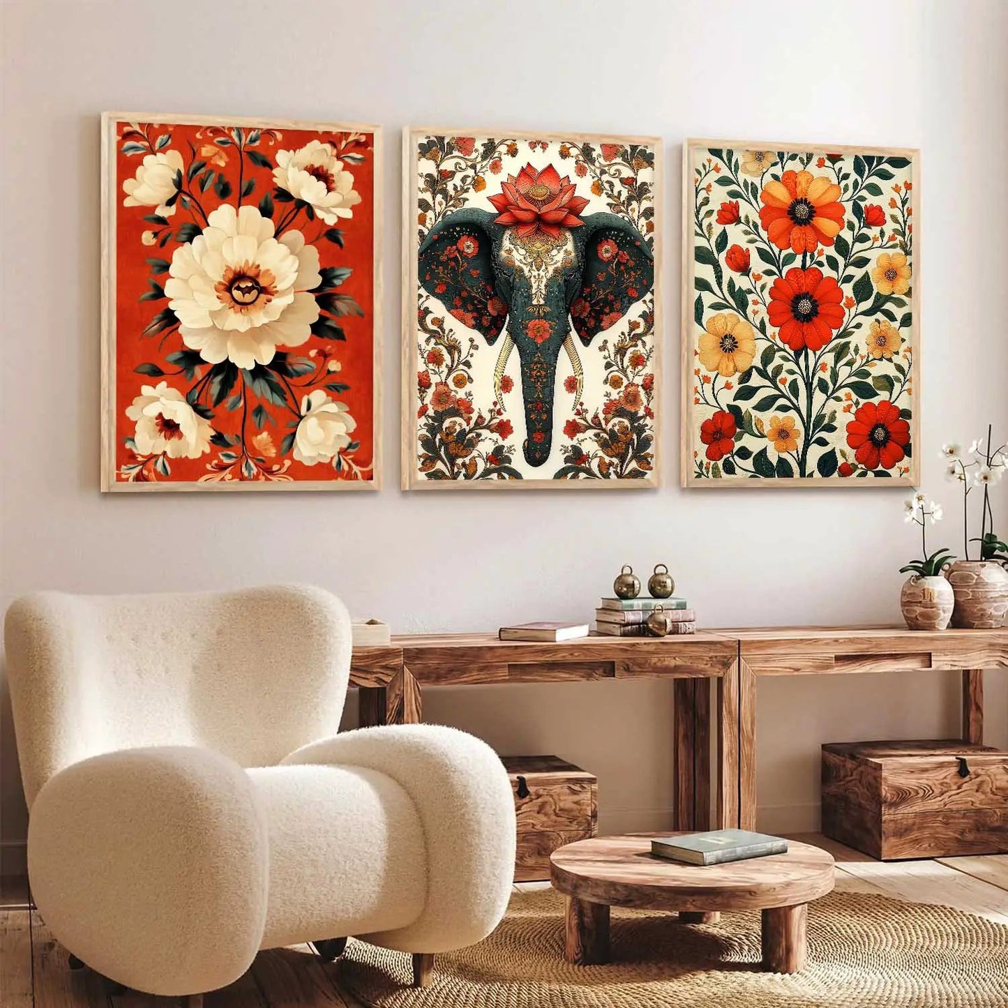 Traditional Wall Art Paintings for Living Room - Wall Poster With frames