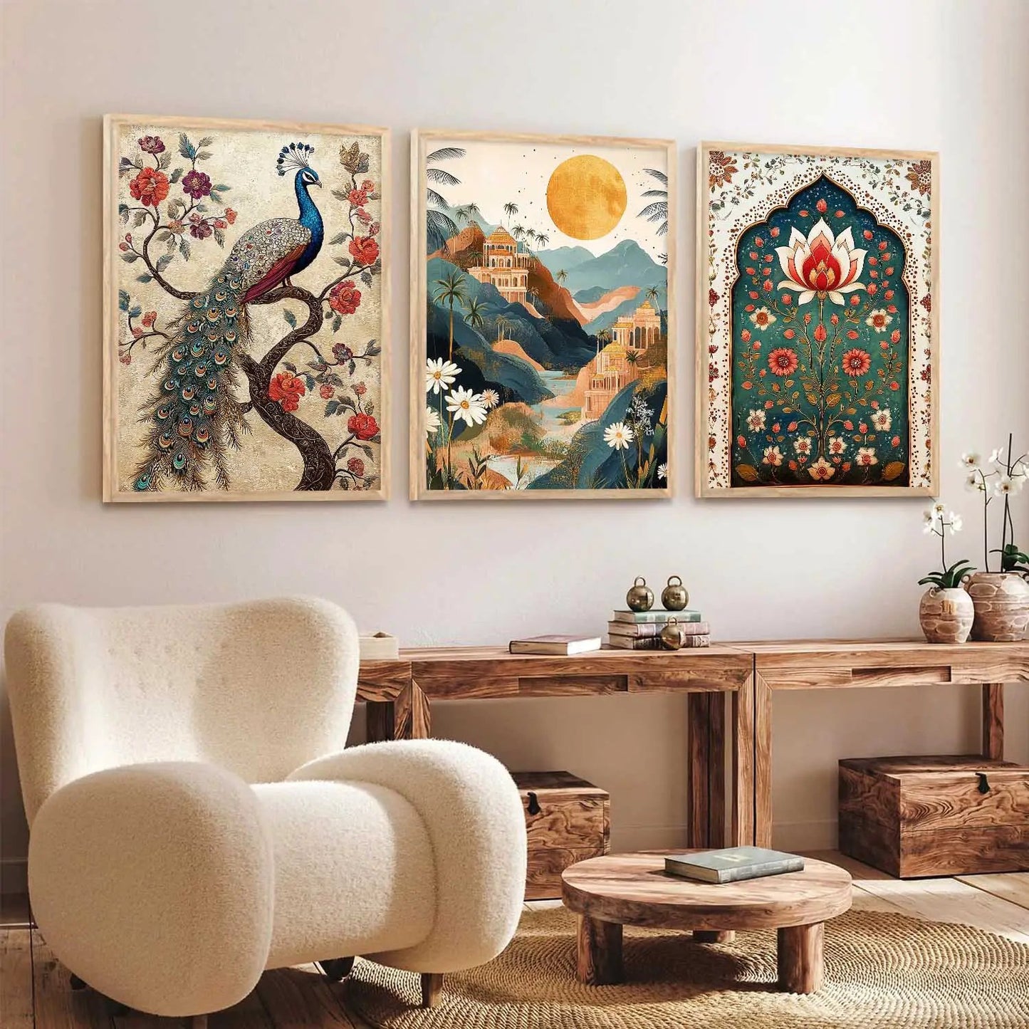 Traditional Wall Art Paintings for Living Room - Wall Poster With frames