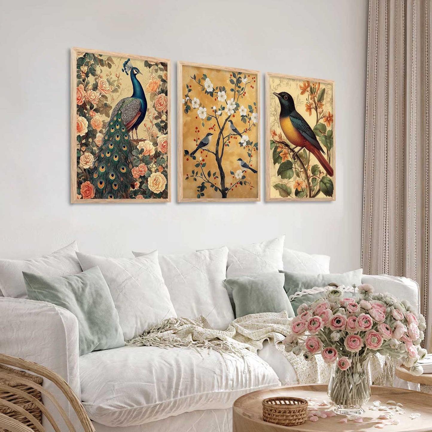 Madhubani Wall Art Paintings for Living Room - Wall Poster With frames