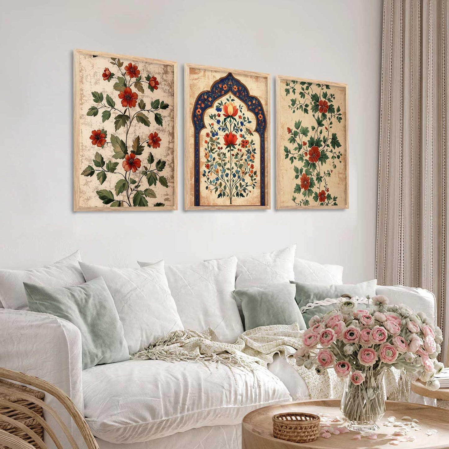 Floral Wall Art Paintings for Living Room - Wall Poster With frames