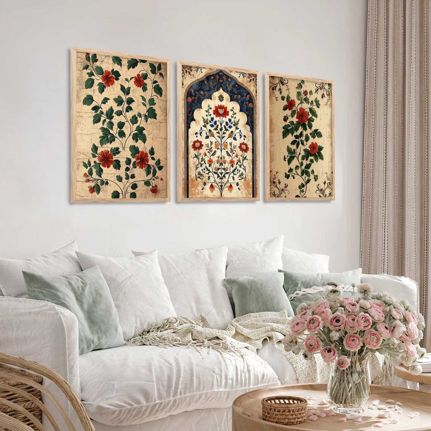 Floral Wall Art Paintings for Living Room - Wall Poster With frames