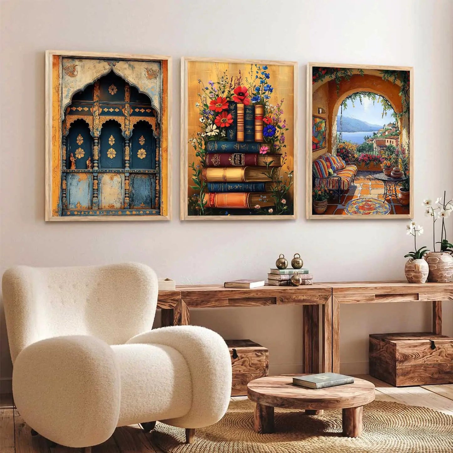 Traditional Wall Art Paintings for Living Room - Wall Poster With frames