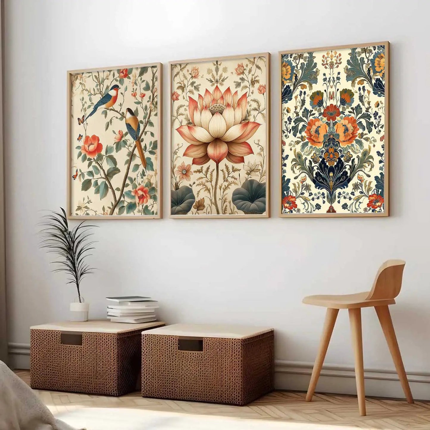 Floral Wall Art Paintings for Living Room - Wall Poster With frames