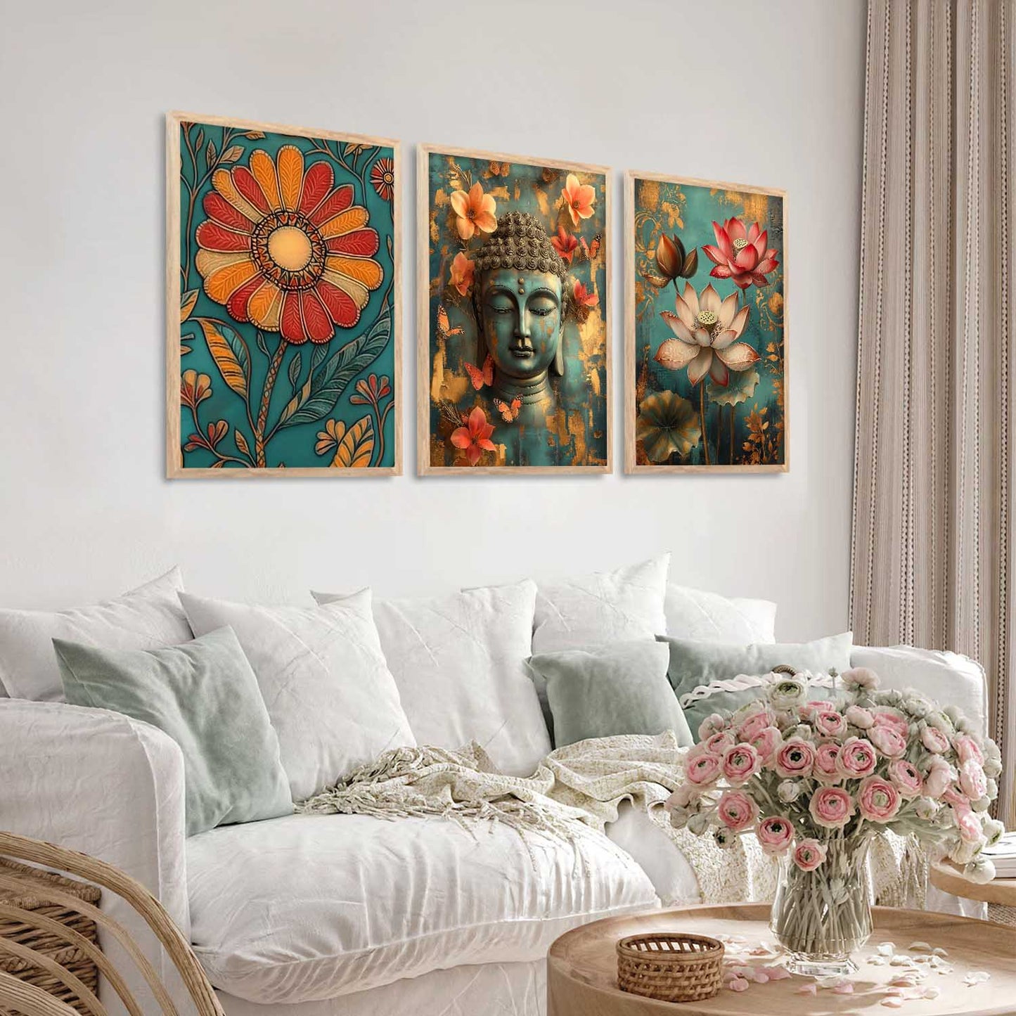 Traditional Wall Art Paintings for Living Room - Wall Poster With frames
