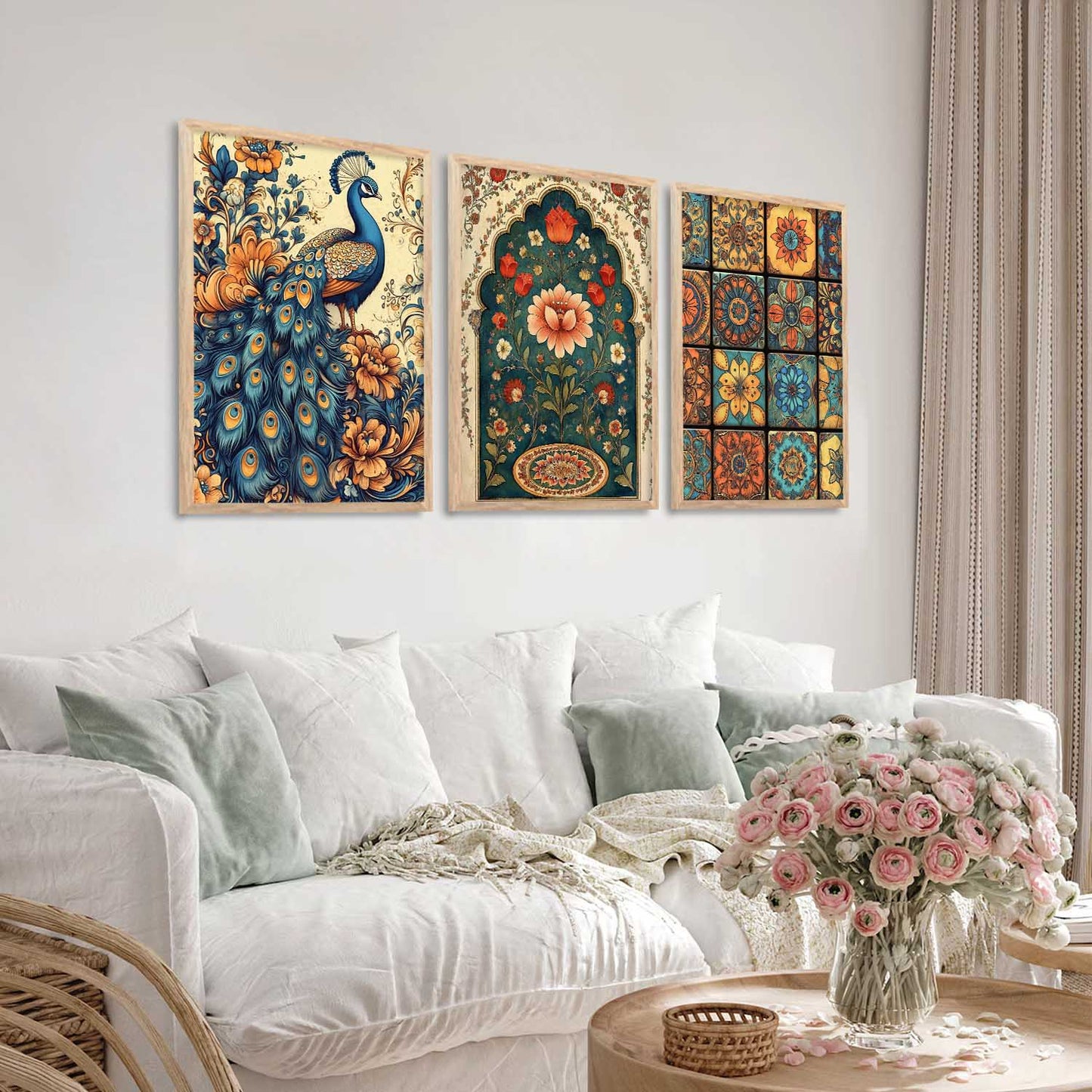 Traditional Wall Art Paintings for Living Room - Wall Poster With frames
