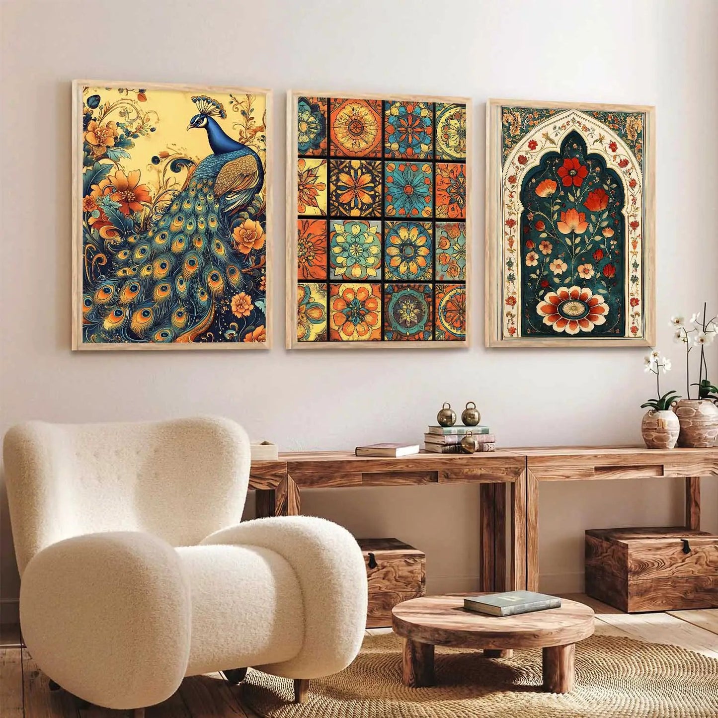 Traditional Wall Art Paintings for Living Room - Wall Poster With frames