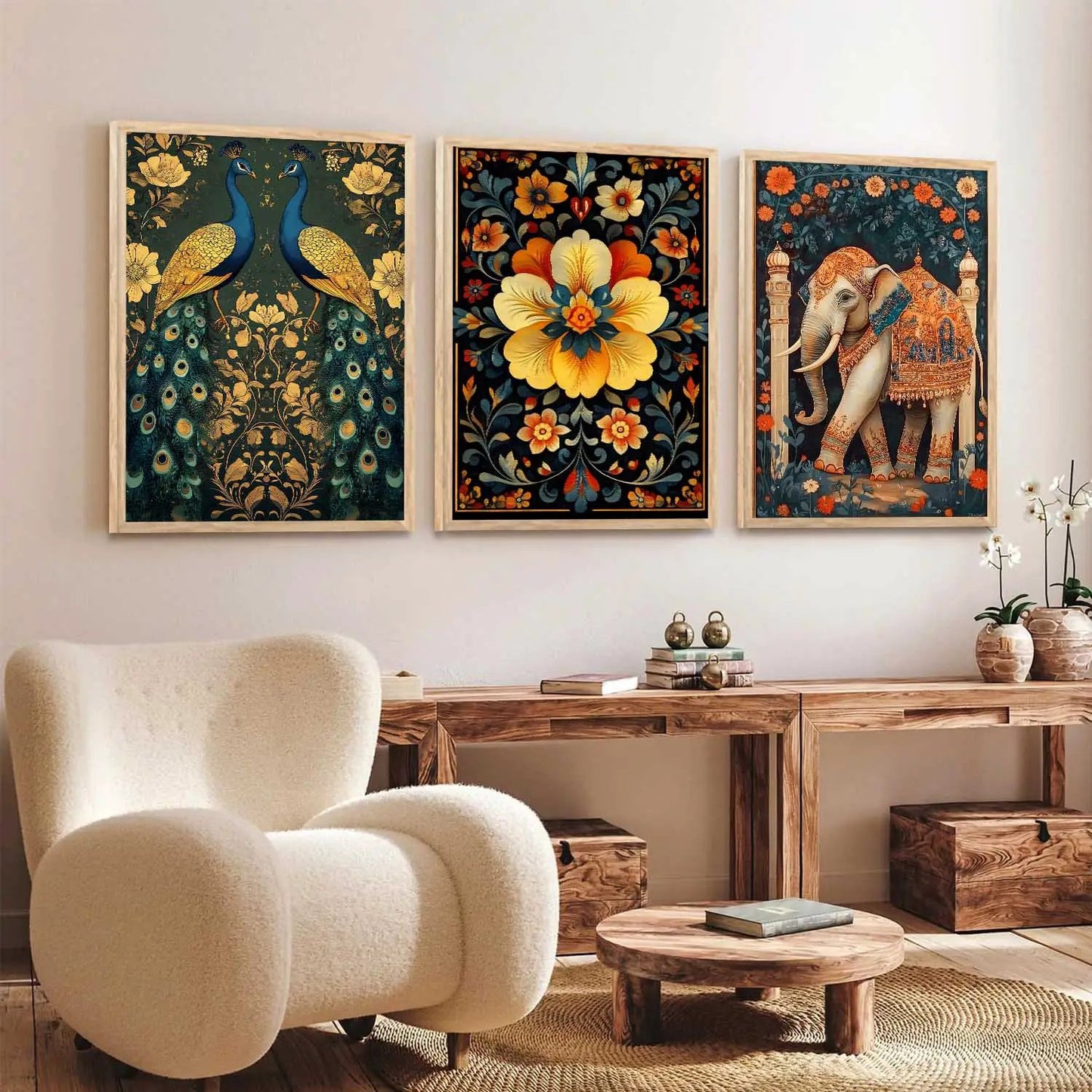 Traditional Wall Art Paintings for Living Room - Wall Poster With frames