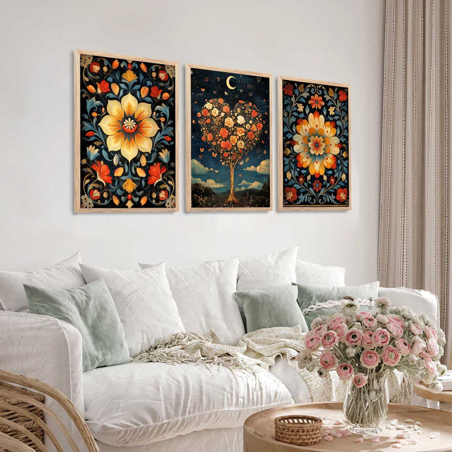 Traditional Wall Art Paintings for Living Room - Wall Poster With frames