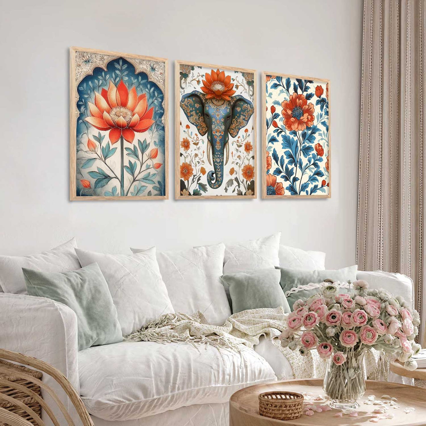 Traditional Wall Art Paintings for Living Room - Wall Poster With frames