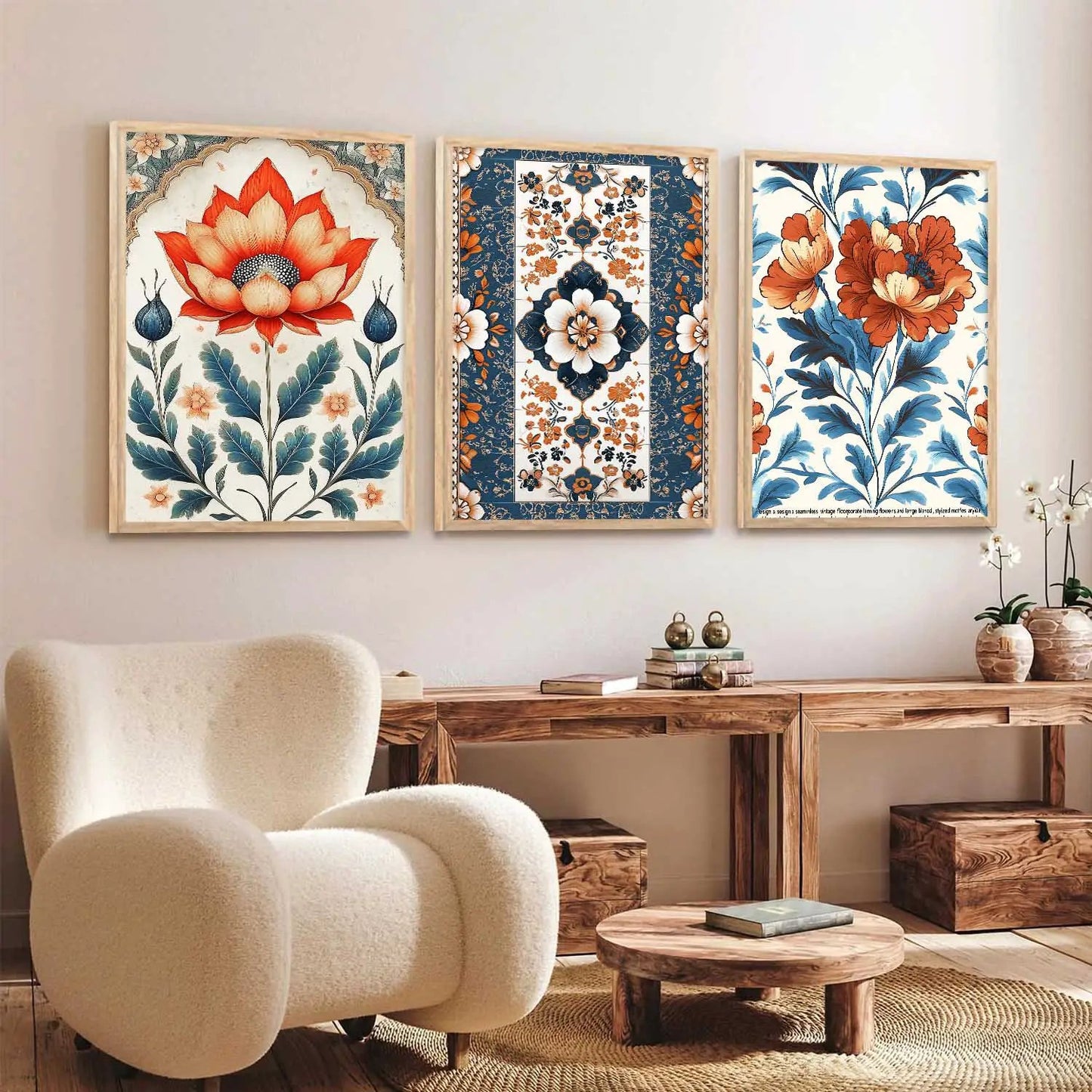 Traditional Wall Art Paintings for Living Room - Wall Poster With frames
