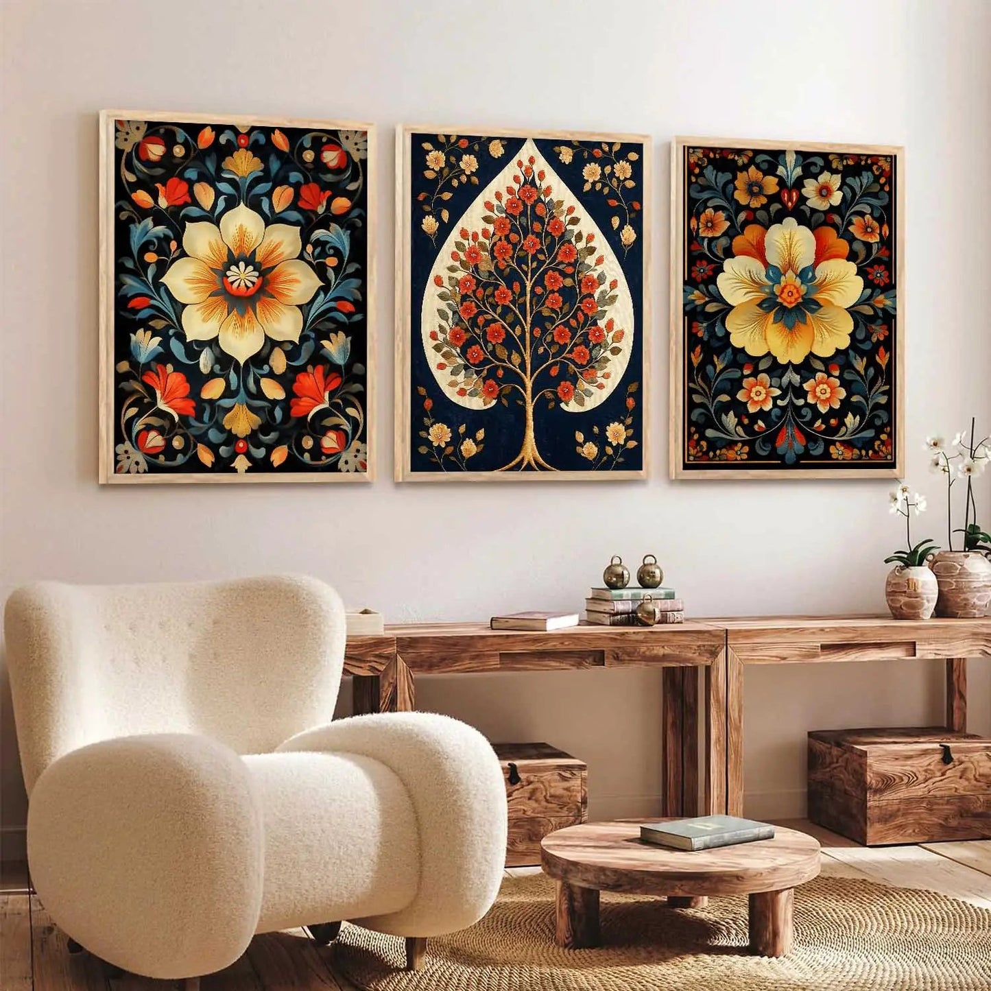 Traditional Wall Art Paintings for Living Room - Wall Poster With frames