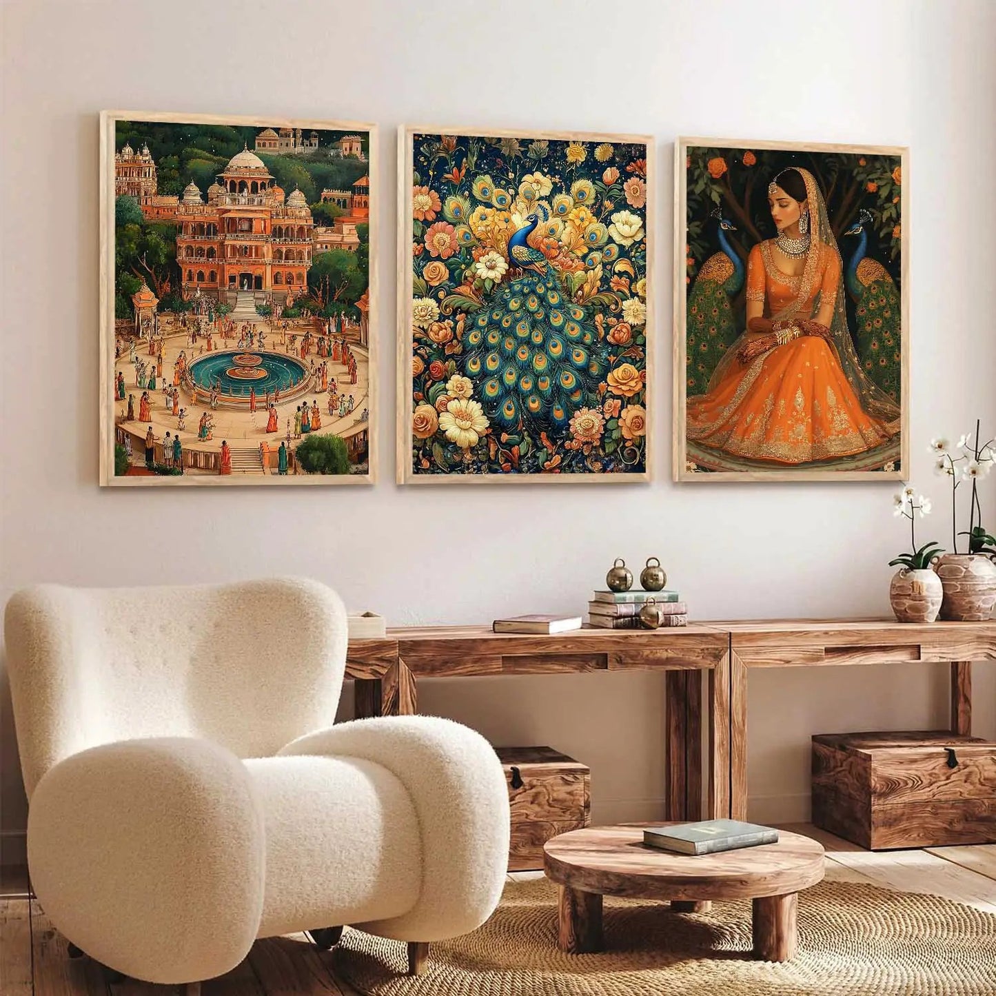 Traditional Wall Art Paintings for Living Room - Wall Poster With frames