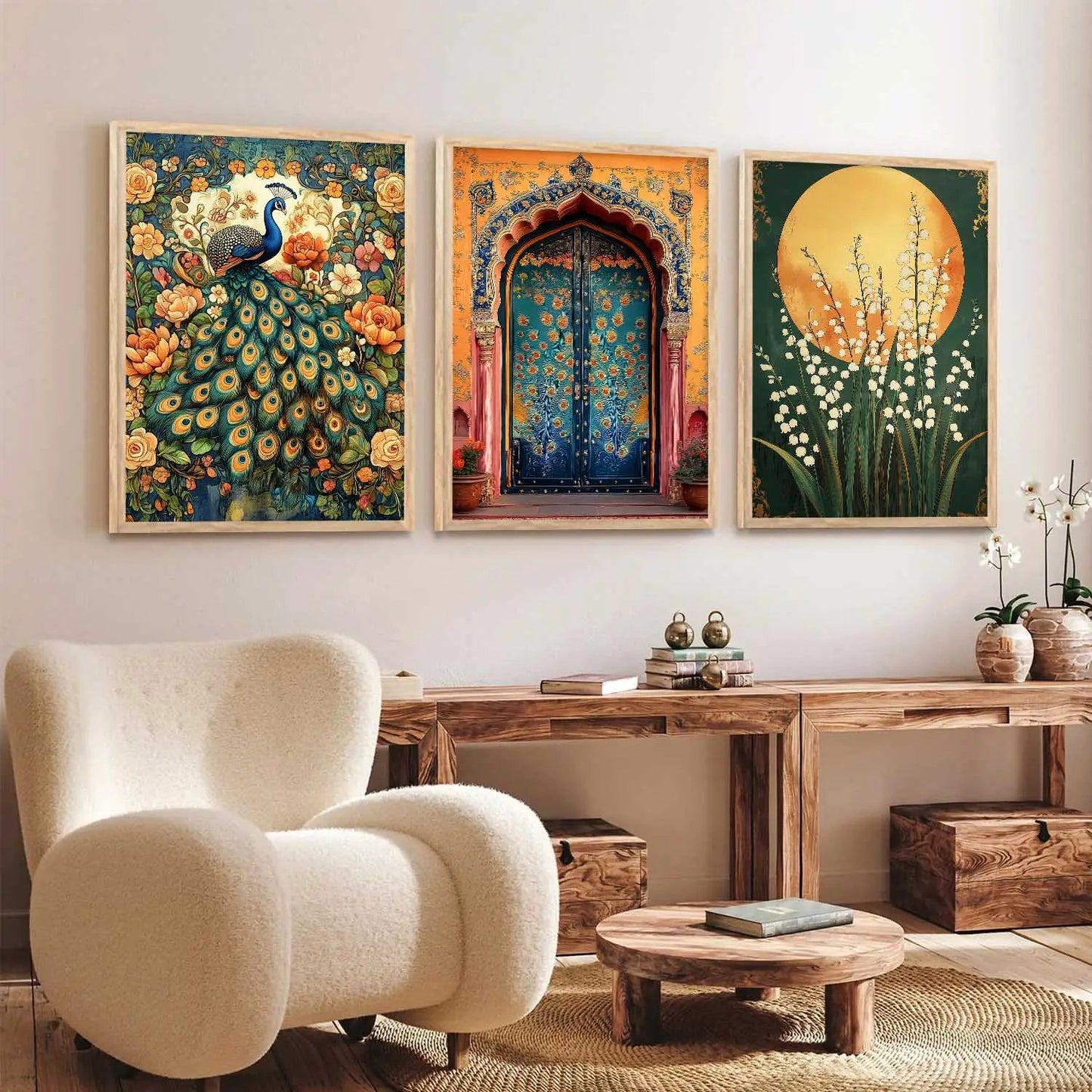 Traditional Wall Art Paintings for Living Room - Wall Poster With frames