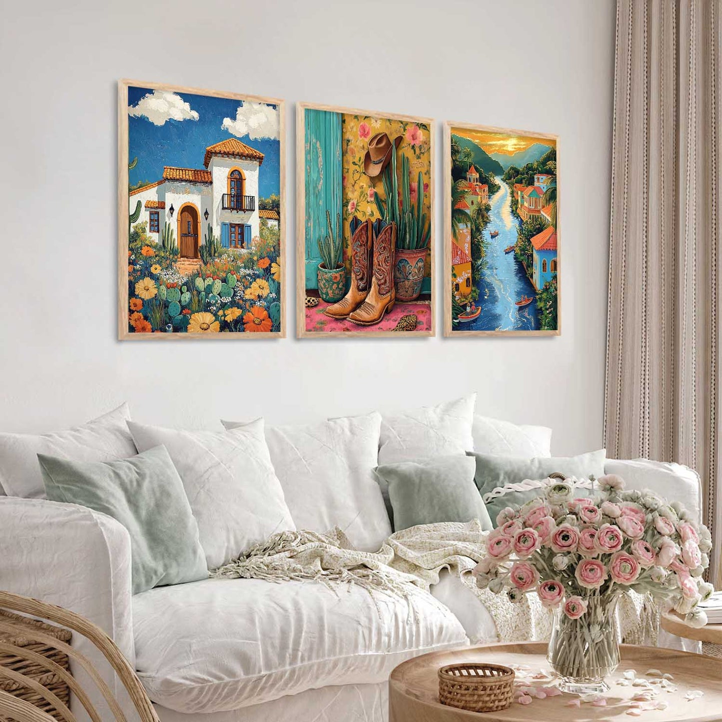 Traditional Wall Art Paintings for Living Room - Wall Poster With frames