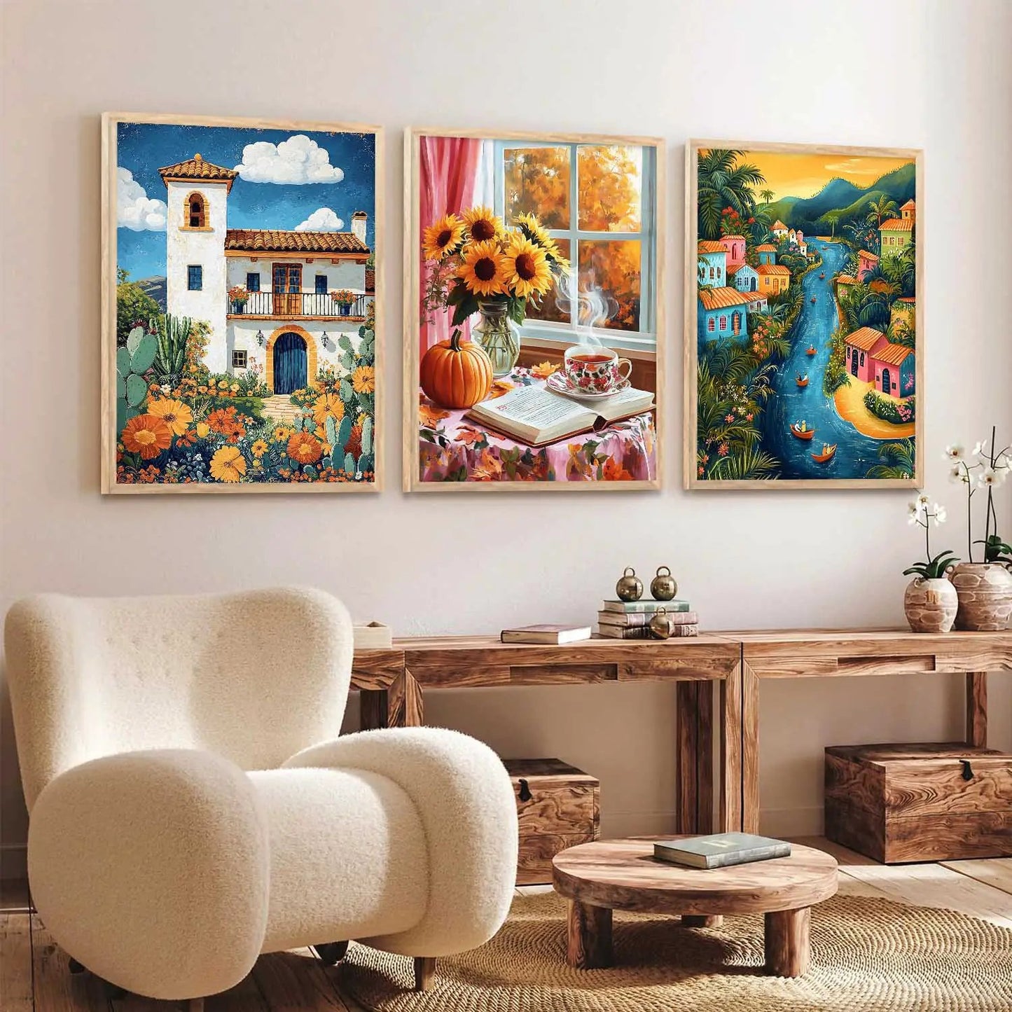 Modern Wall Art Paintings for Living Room - Wall Poster With frames