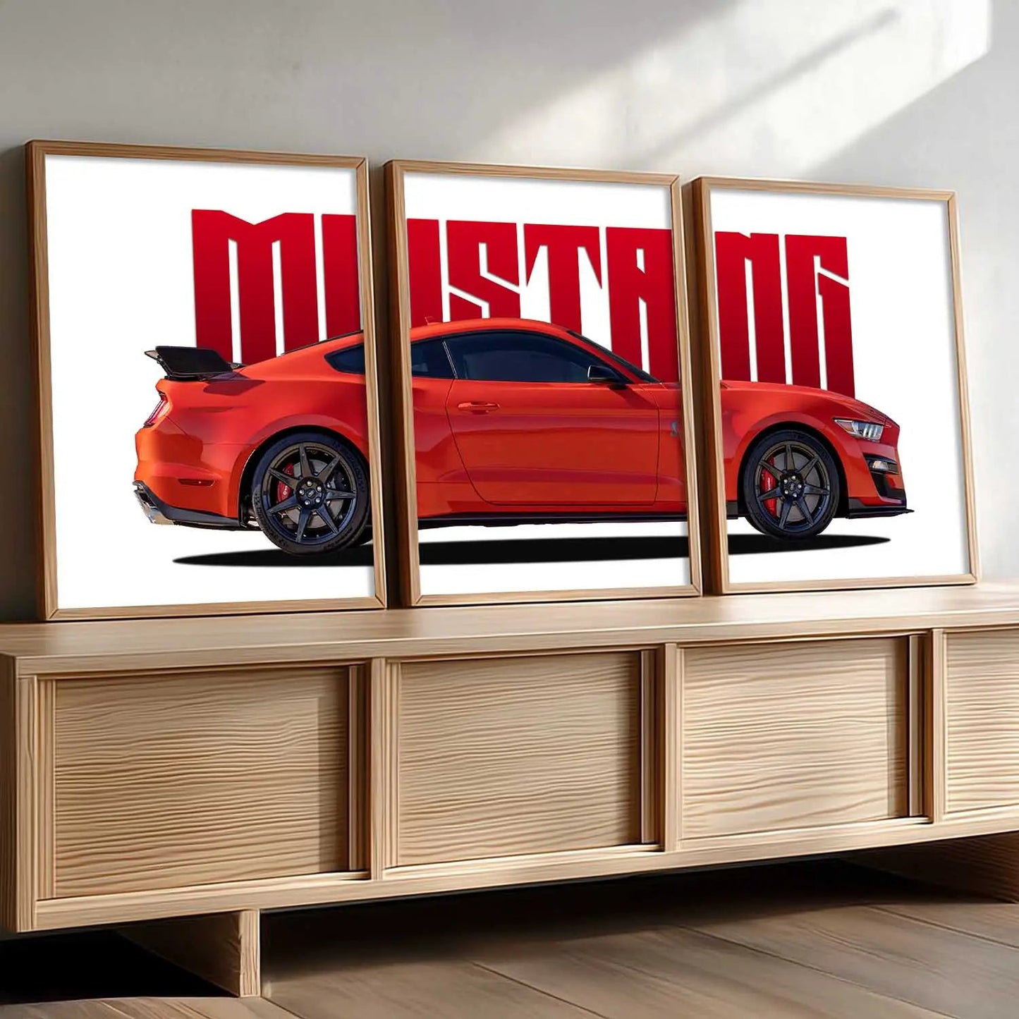 Big Ford Mustang Car Wall Art Paintings for Living Room Bedroom