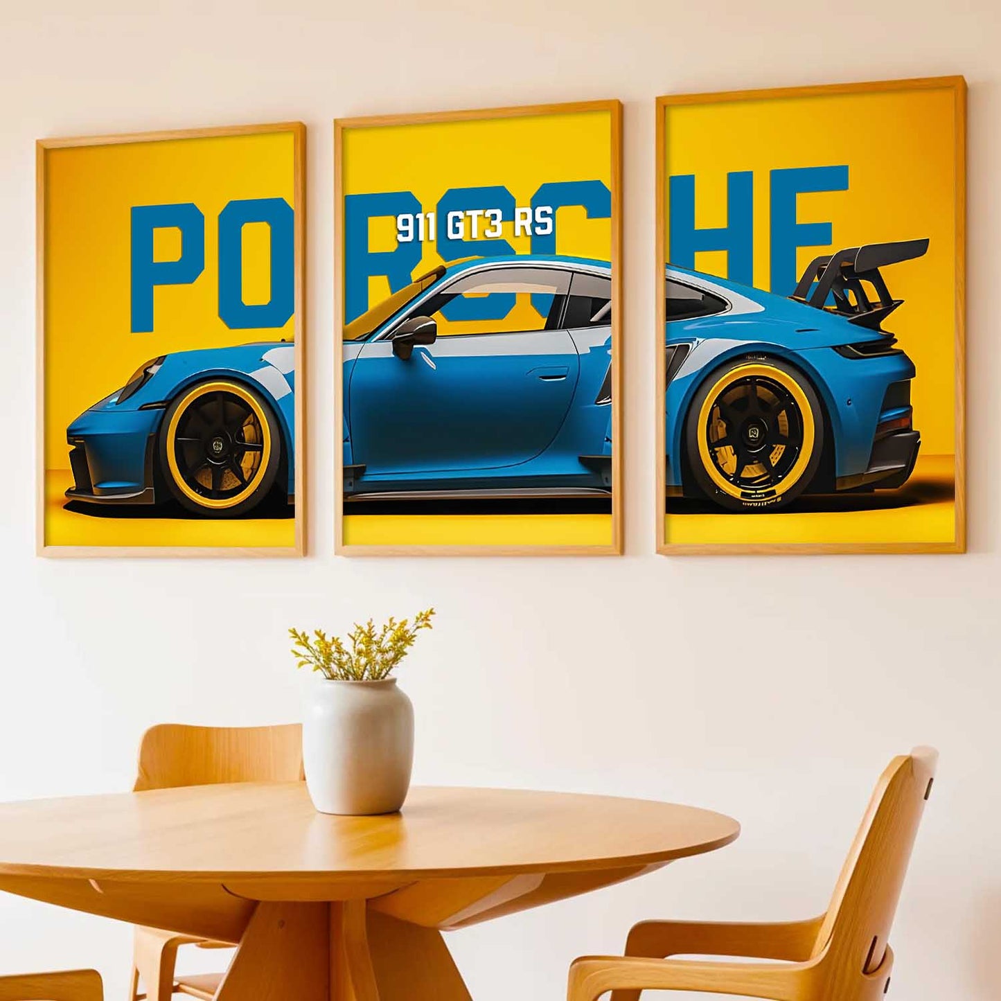 Big Porsche Cars Wall Art Paintings for Living Room Bedroom
