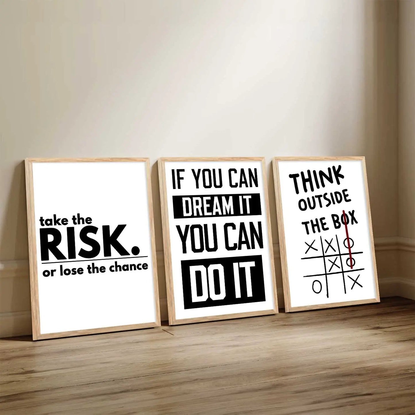 Motivational Daily Affirmation Wall Art Paintings for Living Room Bedroom