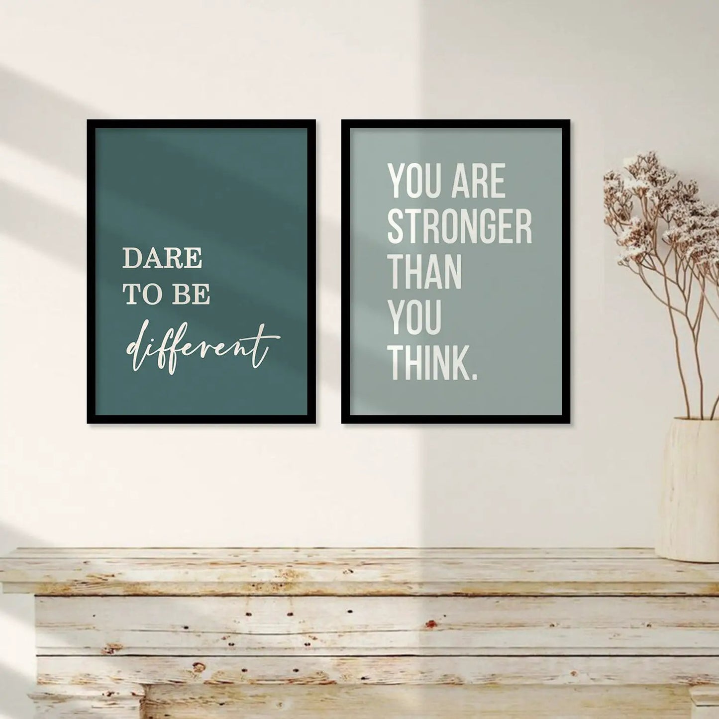 Motivational Quotes Pastel Colors Posters with Frame for Office Living Room Bedroom Study Room School Wall Decor-Kotart