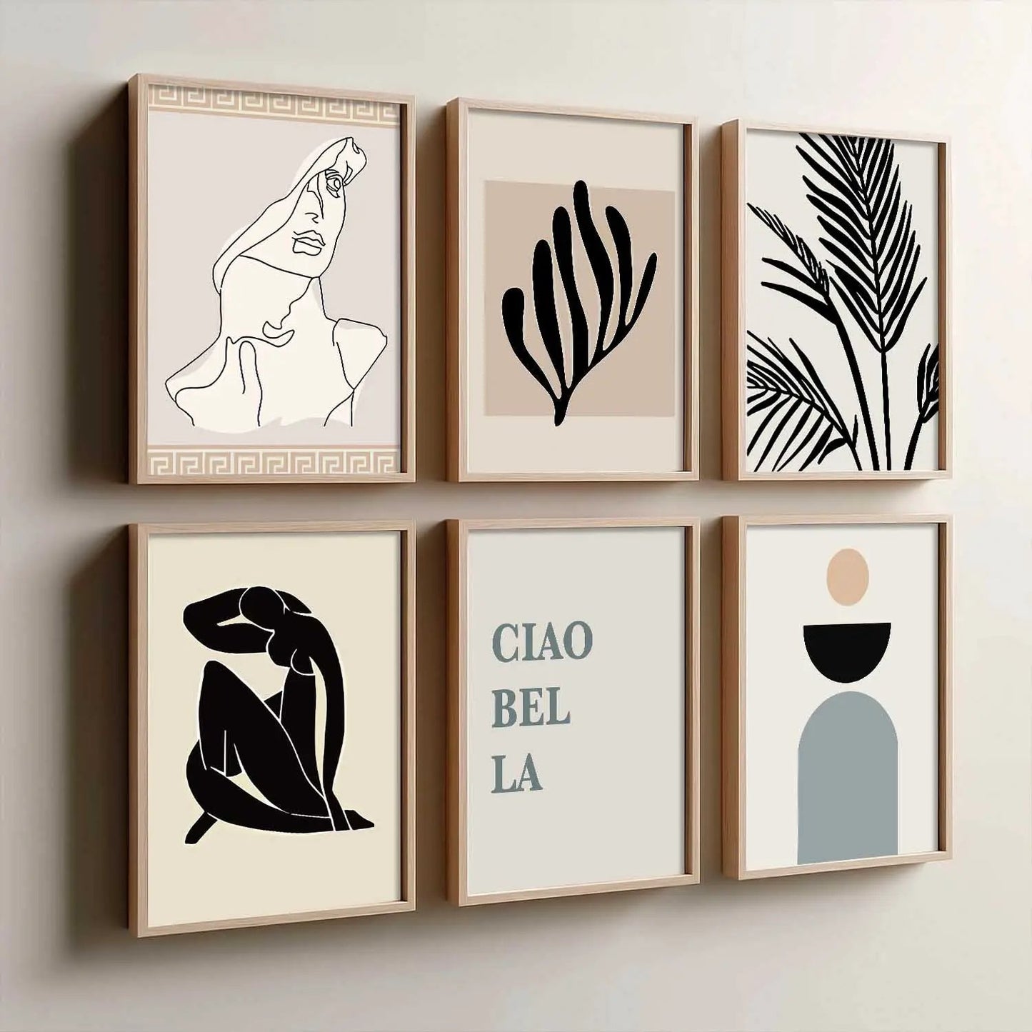 Wall Art Framed Wall Art Prints | Set of 6 | Home Decor