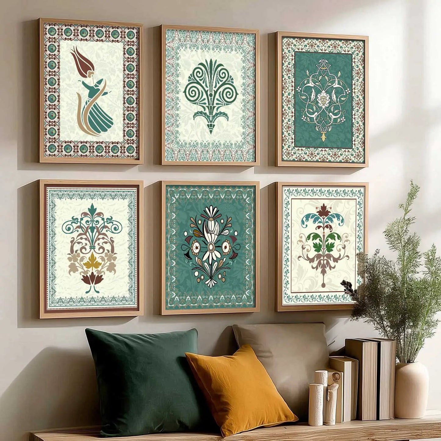 Gond Wall Art Prints with Frame for Wall Decor