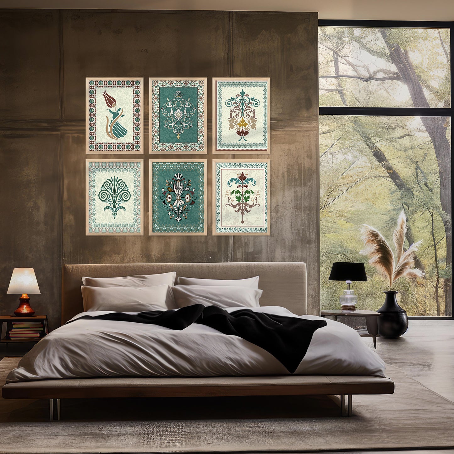 Gond Wall Art Prints with Frame for Wall Decor