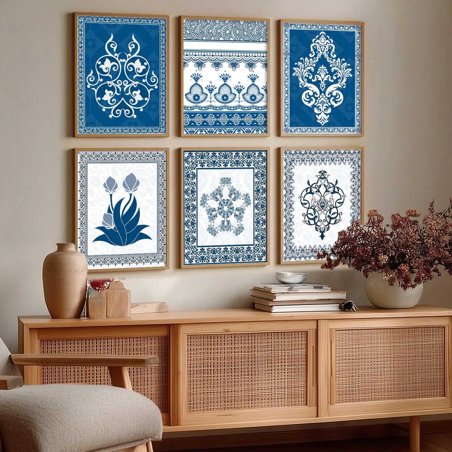 Traditional Wall Art Prints with Frame for Wall Decor