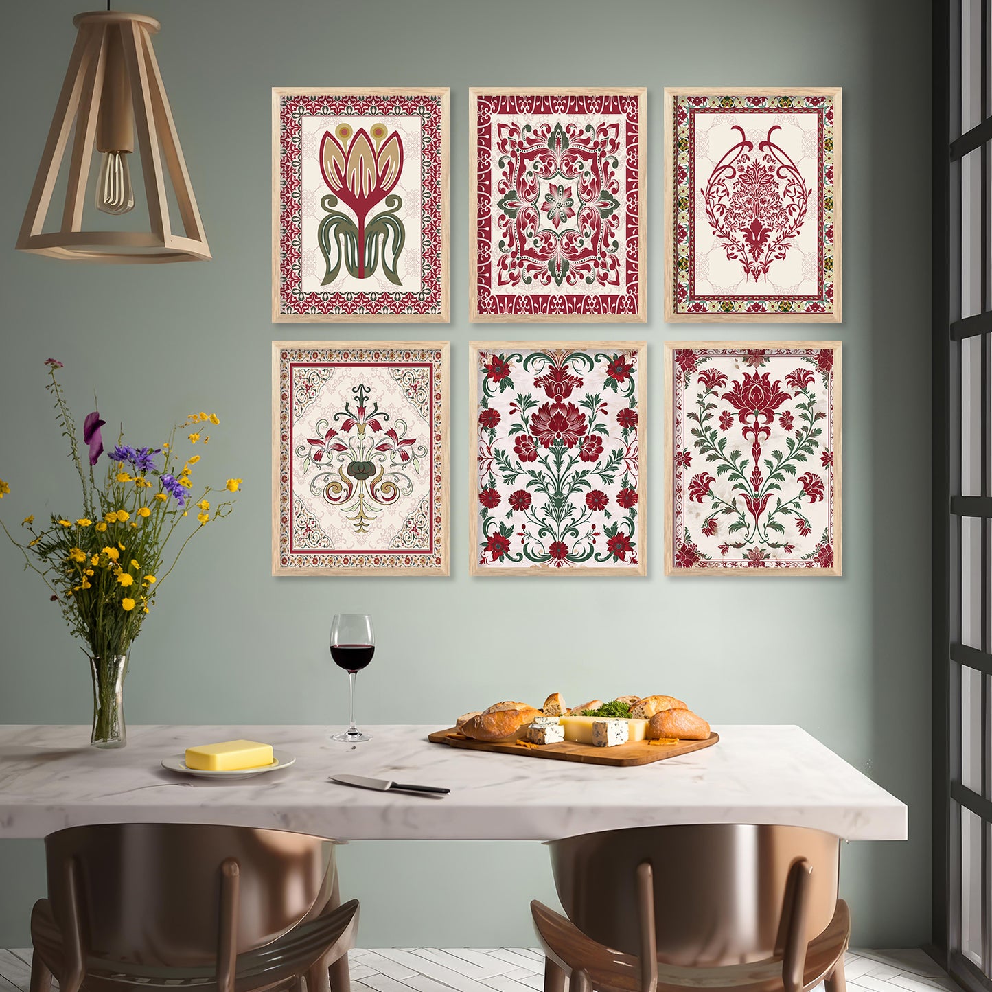 Traditional Wall Art Prints with Frame for Wall Decor