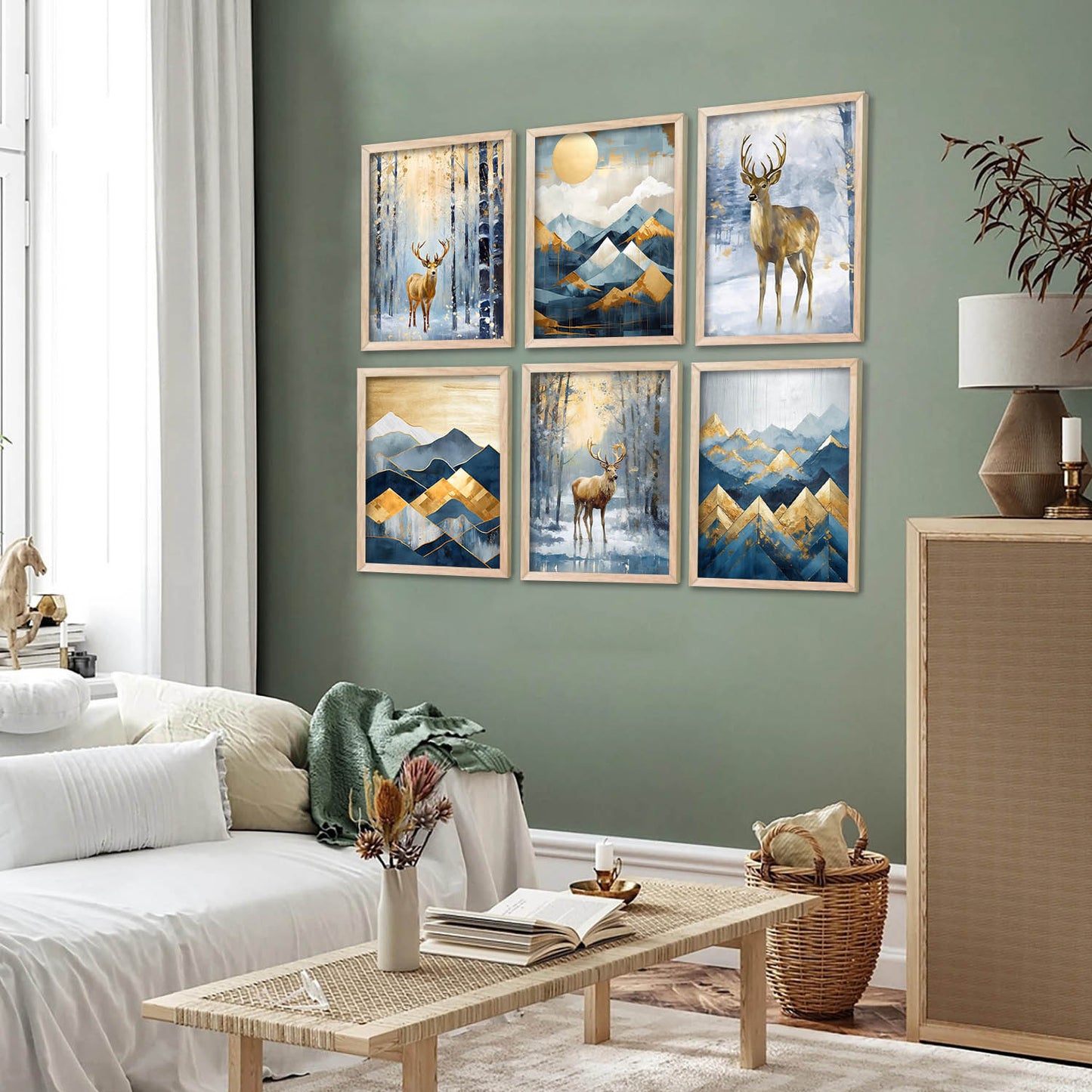 Deer Wall Art Framed Art Posters For Home And Wall Decor