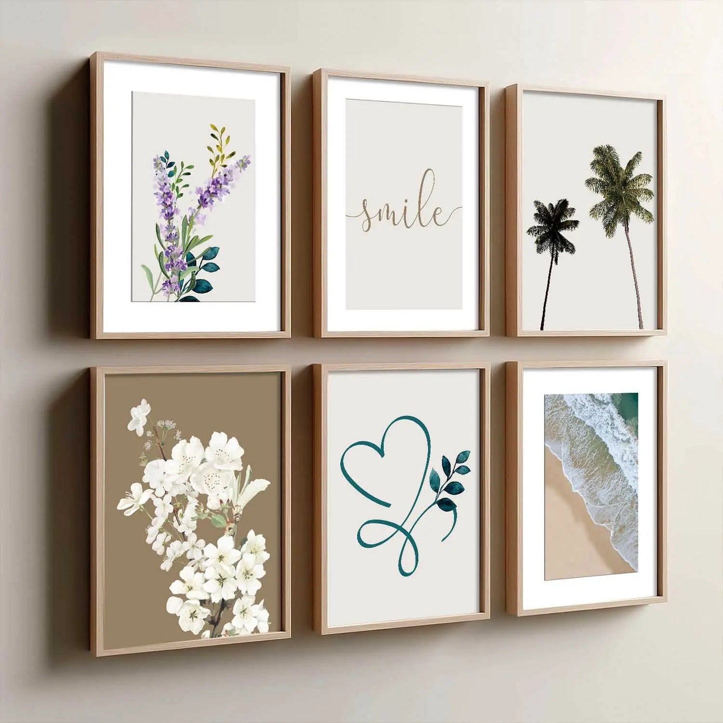 Nature Inspired Framed Art Posters for Home and Office Wall Decor