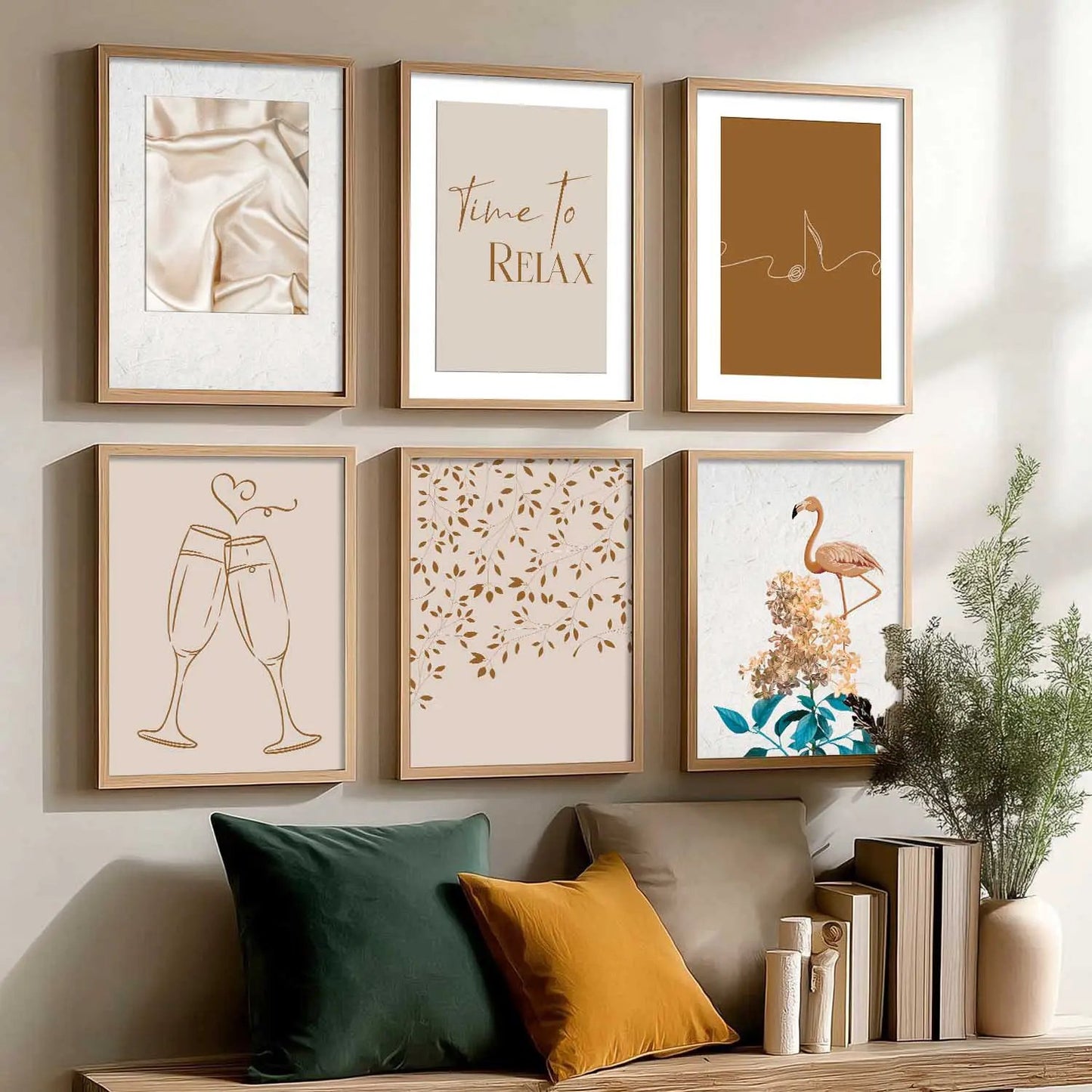 Modern Art Wall Decor Print with Frame for Wall Decoration