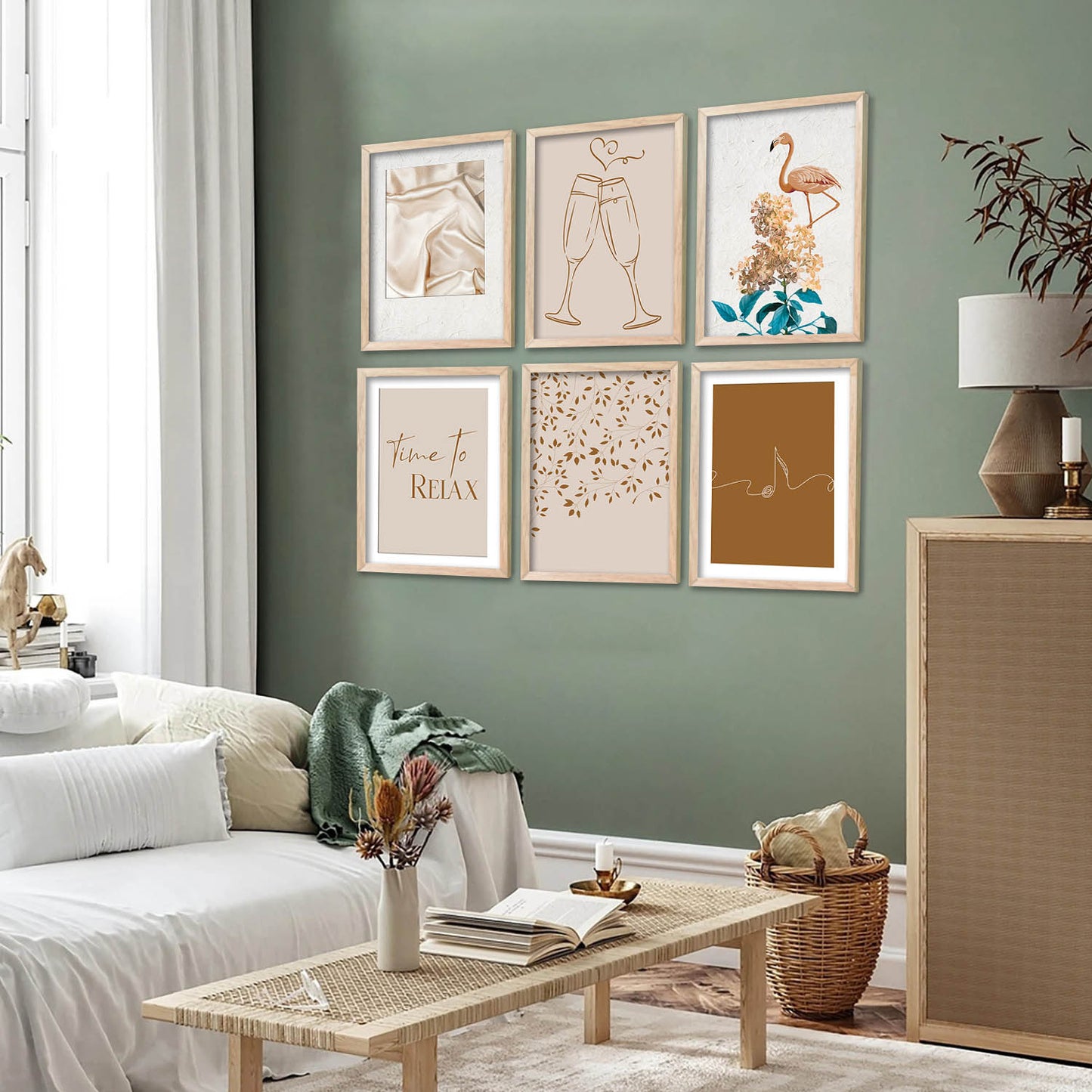 Modern Art Wall Decor Print with Frame for Wall Decoration