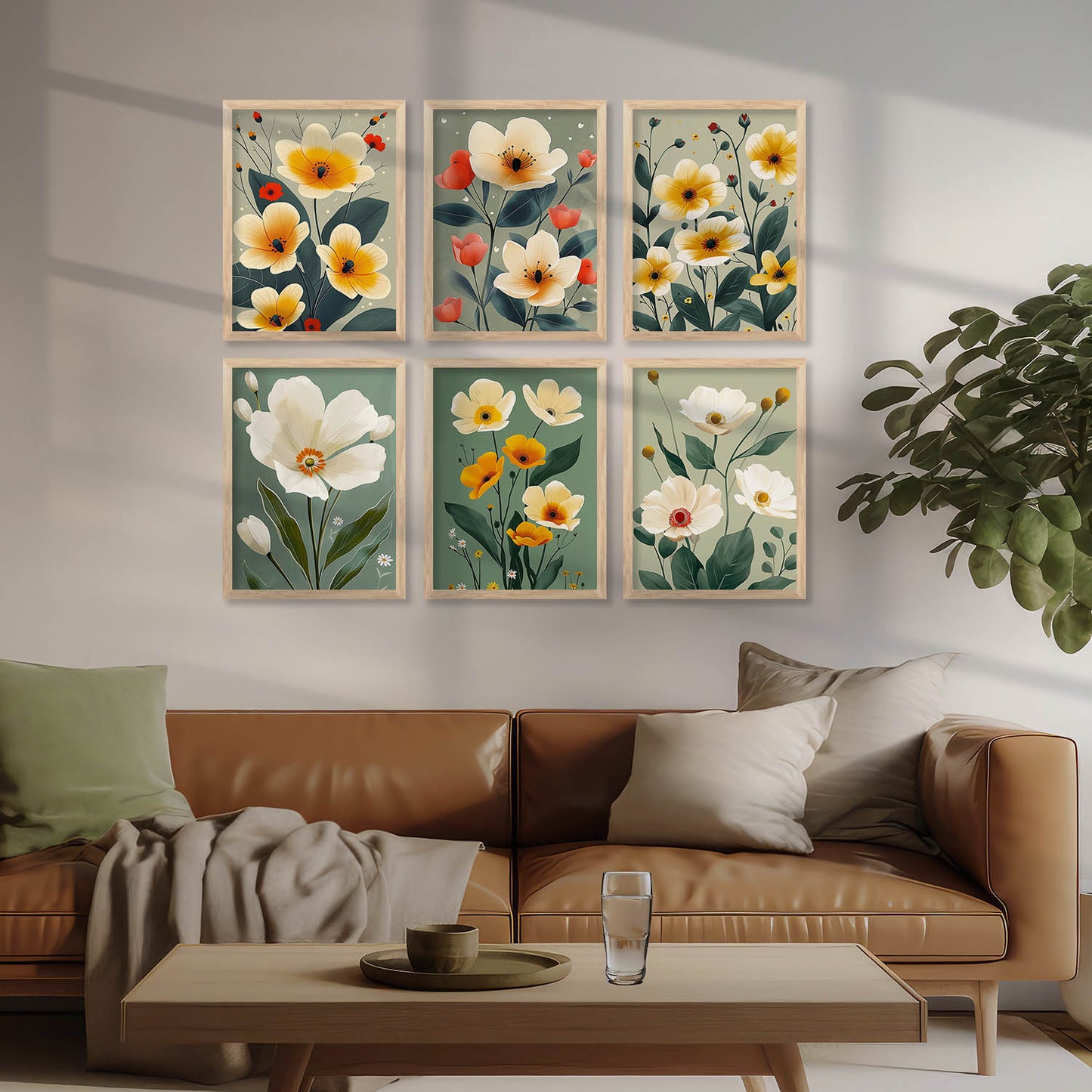 Floral Wall Art Home Décor For Living Room Office Home Hanging