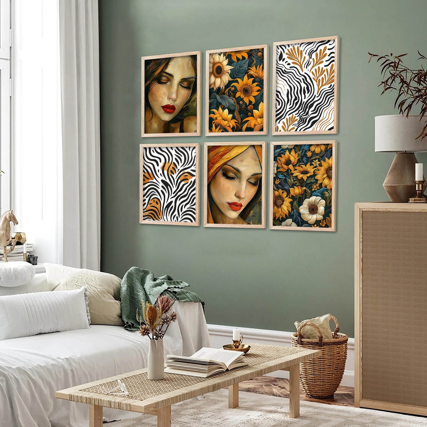 Floral Wall Art Home Décor For Living Room Office Home Hanging