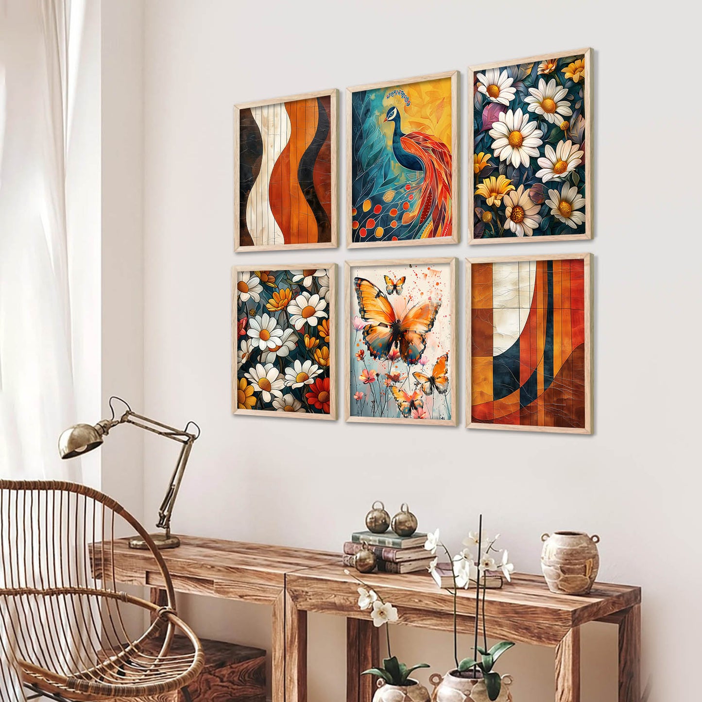 Floral Wall Art Home Décor For Living Room Office Home Hanging