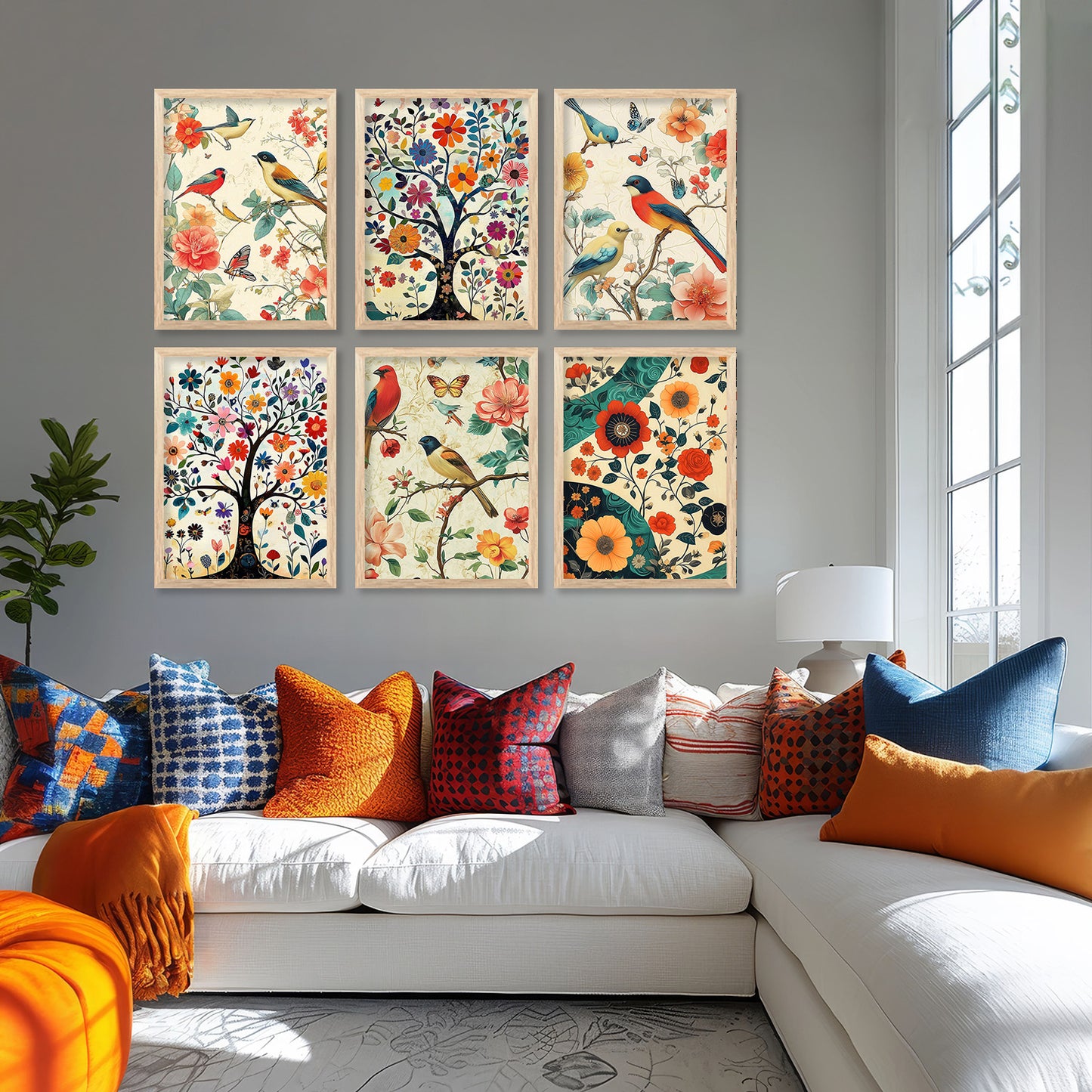 Traditional Wall Art Prints with Frame for Wall Decor