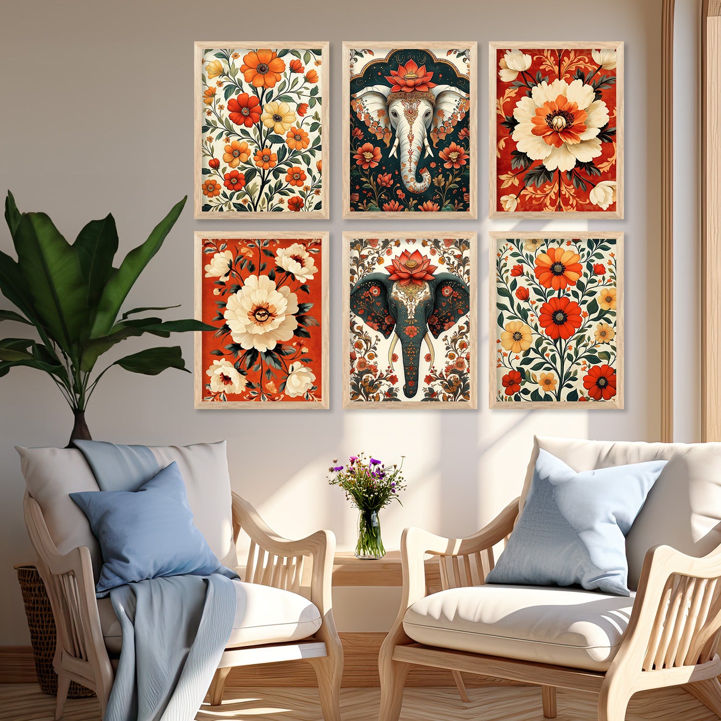 Traditional Wall Art Prints with Frame for Wall Decor